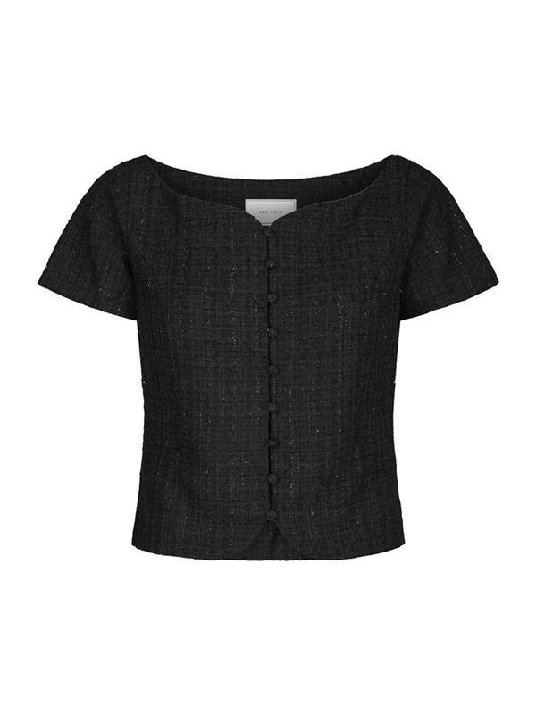 Blusar/Skjortor - Tango Boucle Top – Black