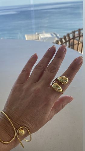 Accessoarer - Bubbel ring – gold