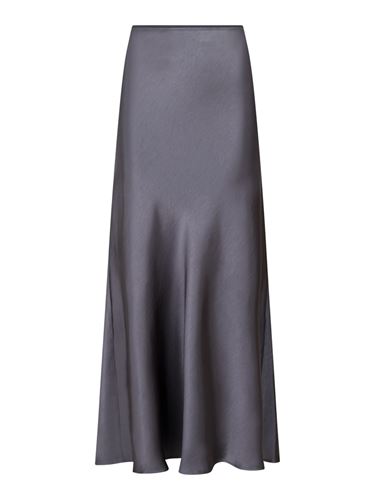 Kjolar - Vicky heavy sateen skirt – Dark grey