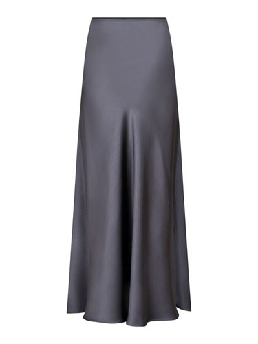 Kjolar - Vicky heavy sateen skirt – Dark grey
