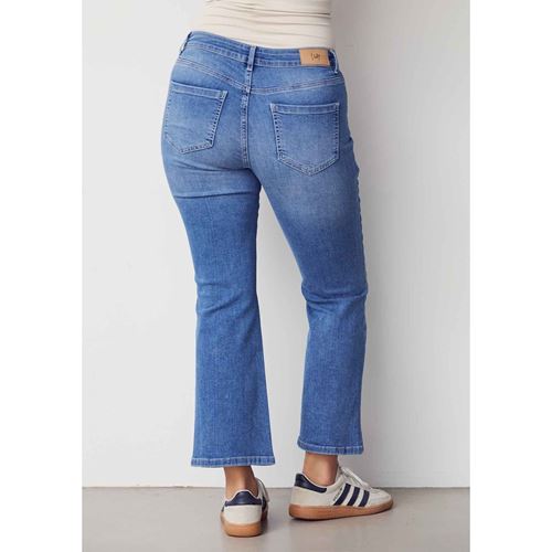Byxor - Como Button Jeans – Basic wash blue