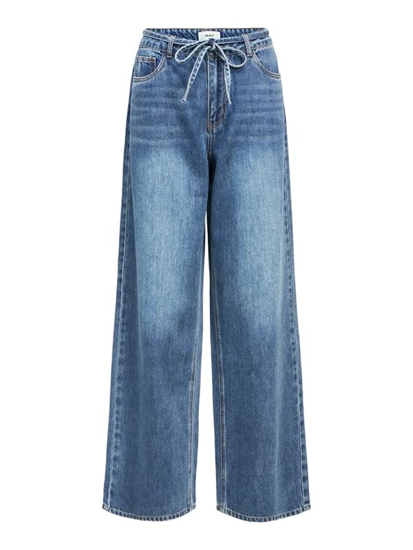 Byxor - Objrosie wide jeans – Medium blue denim