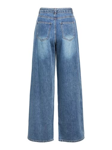 Byxor - Objrosie wide jeans – Medium blue denim