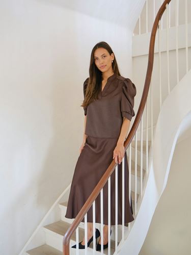 Kjolar - Bovary Skirt – Dark Brown