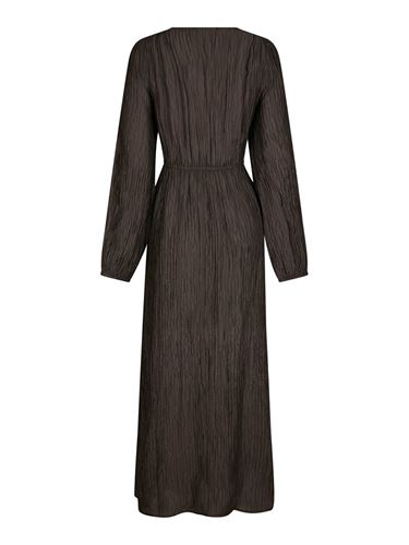 Klänningar - Silfi crepe dress – Dark brown