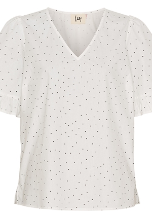 Blusar/Skjortor - Molly Blouse – White/Black Blusar/Skjortor - Molly Blouse – White/Black