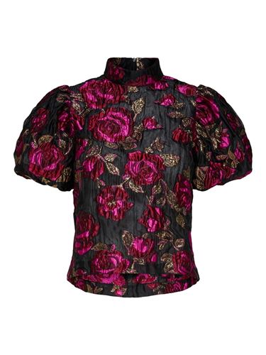 Blusar/Skjortar - Slfivanka puff top – black
