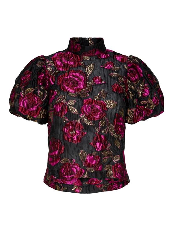 Blusar/Skjortar - Slfivanka puff top – black