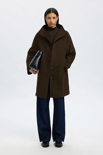 Kavajer/Ytterplagg - Slwzia-vinni wool blend coat – Delicioso