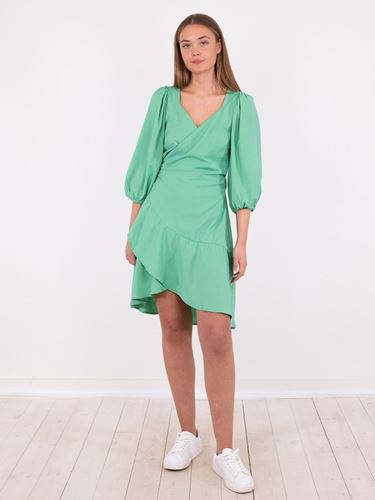 Klänningar - Ariel dobby wrap dress – green