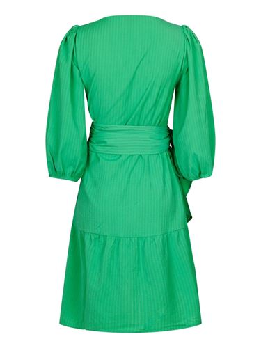 Klänningar - Ariel dobby wrap dress – green
