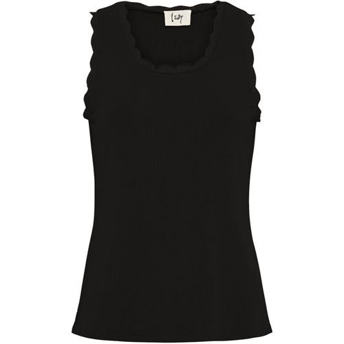 Toppar - Dee O-neck Top – Black
