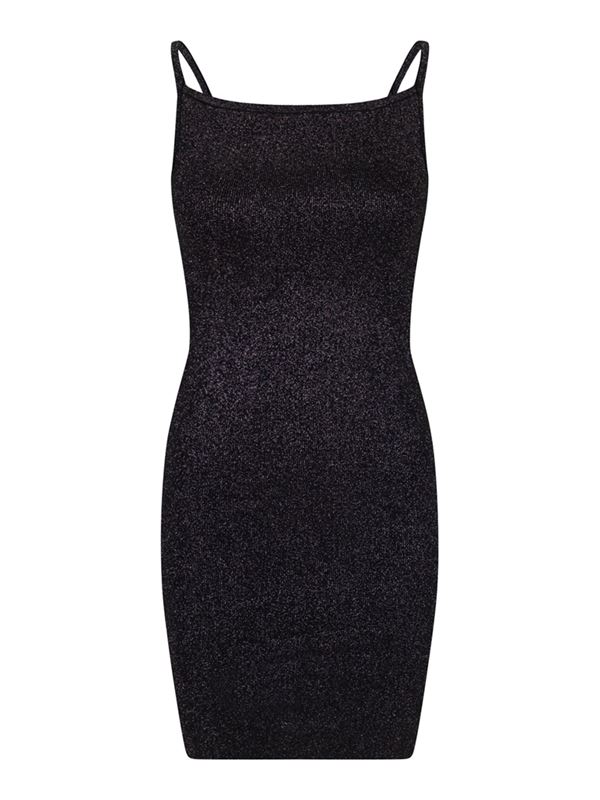 Klänningar&Tunikor - Contima glitter knit dress – Black