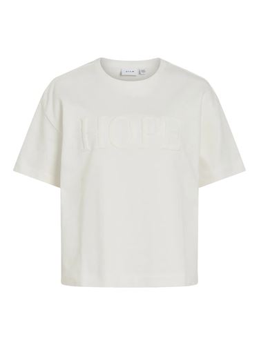 Toppar - Vigley hope o-neck 2/4 sweat top – Snow white/hope snow