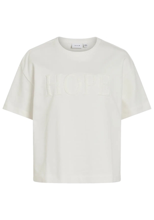 Toppar - Vigley hope o-neck 2/4 sweat top – Snow white/hope snow