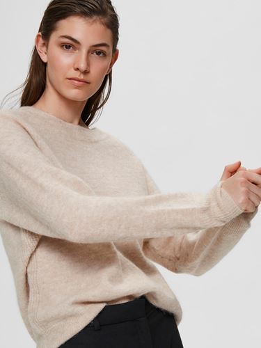 Tröjor/Koftor - Slflulu ls knit o-neck – birch