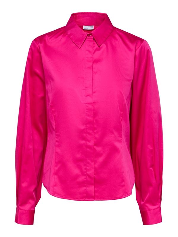 Blusar/Skjortor - Slfkate ls shirt – pink peacock