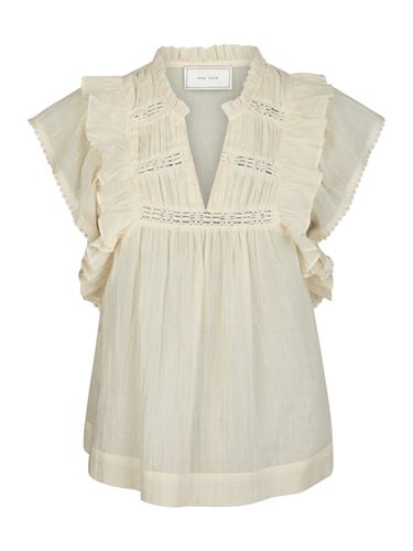 Toppar - Jayla voile top – Light yellow