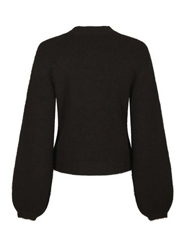 Tröjor/Koftor - Gio Fluffy Knit Cardigan – Dark Brown