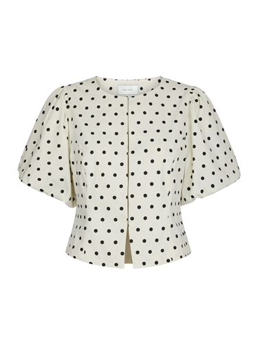Toppar - Anela Dot Blouse – White