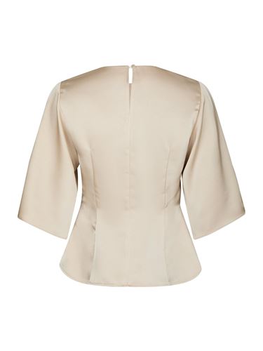 Toppar - Remana Heavy Sateen Blouse – Champagne