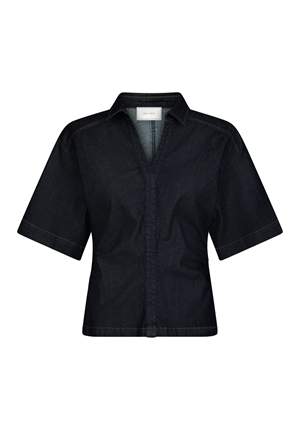 Blusar/skjortor - Spenda Denim Blouse – Dark Blue