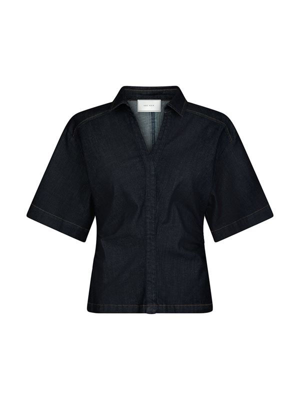 Blusar/skjortor - Spenda Denim Blouse – Dark Blue