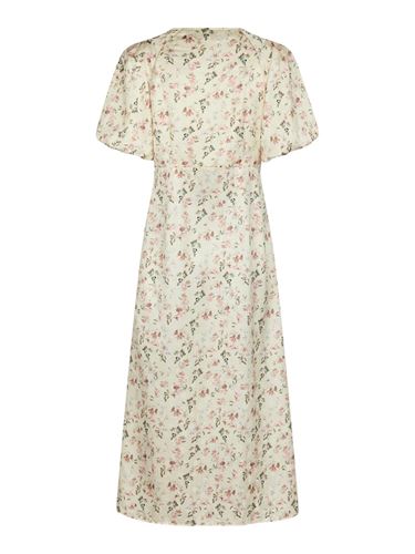 Klänningar - Illana Flower Print Dress – Creme