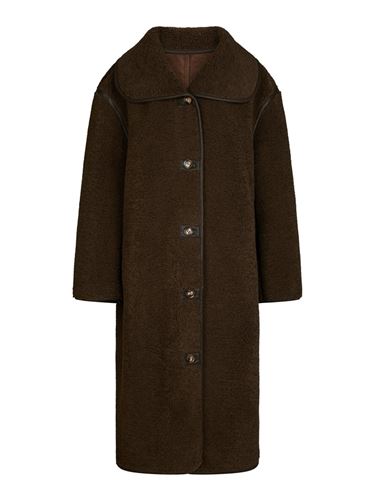 Kavajer/Ytterplagg - Carmen Teddy Coat – Dark Brown