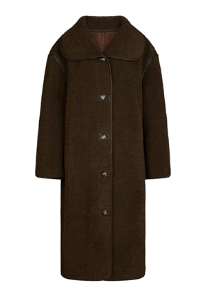 Kavajer/Ytterplagg - Carmen Teddy Coat – Dark Brown