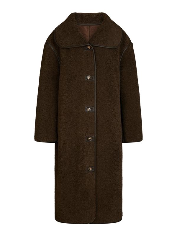 Kavajer/Ytterplagg - Carmen Teddy Coat – Dark Brown