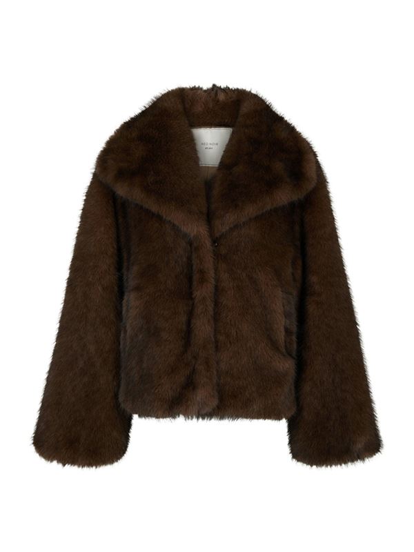 Jackor/Ytterplagg - Stephanie Faux Fur Jacket – Brown