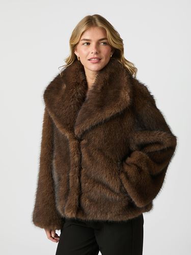 Jackor/Ytterplagg - Stephanie Faux Fur Jacket – Brown