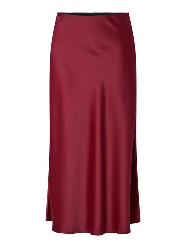 Kjolar - Yaspella midi skirt – Tibetan red