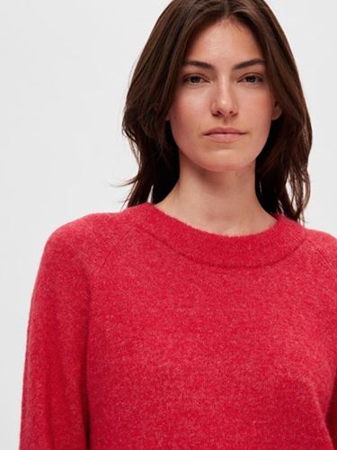 Tröjor/Koftor - Slflulu knit o-neck – ski patrol/melange