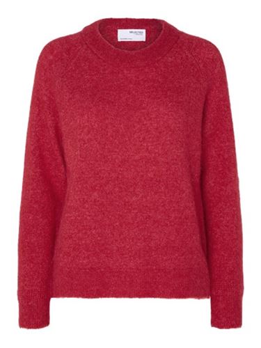 Tröjor/Koftor - Slflulu knit o-neck – ski patrol/melange