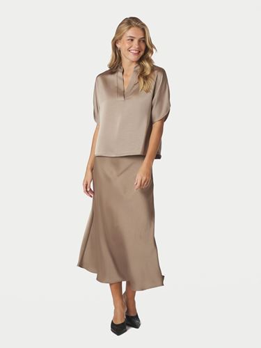 blusar/skjortor - Anelle Heavy Sateen Blouse