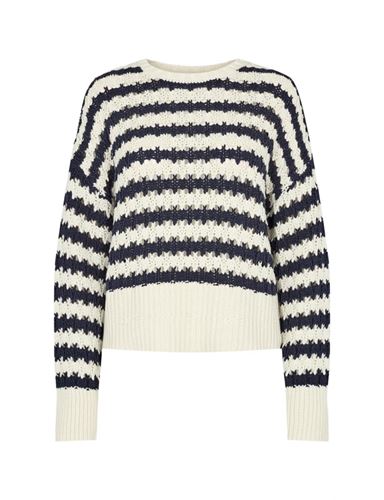 Tröjor&Koftor - LR-Alea 1 pullover – blue/white