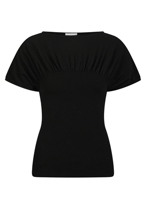Toppar - Anthea knit top – Black