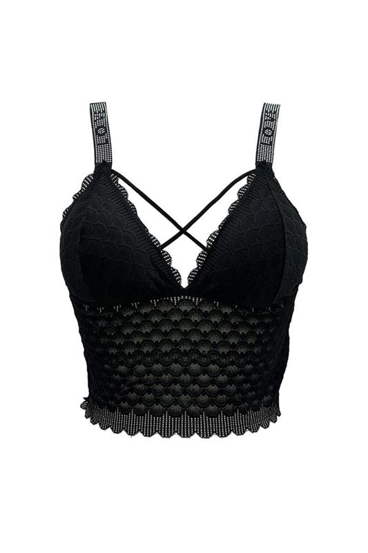 Accessoarer - Spets Bra Love – black