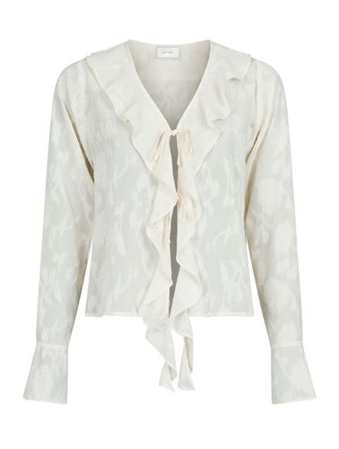Blusar/Skjortor - Anika burnout blouse – Off white