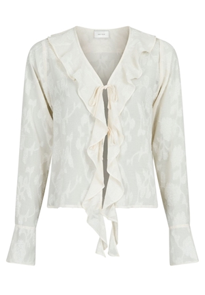 Blusar/Skjortor - Anika burnout blouse – Off white