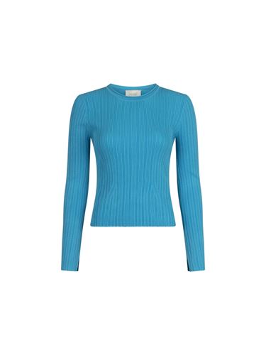 Tröjor&Koftor - Selina knit blouse – pool blue