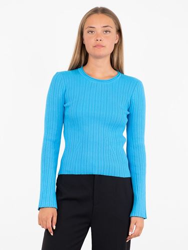 Tröjor&Koftor - Selina knit blouse – pool blue