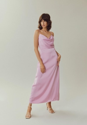 Klänningar - Viravenna strap ankle dress – Pastel lavender