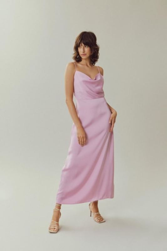 Klänningar - Viravenna strap ankle dress – Pastel lavender