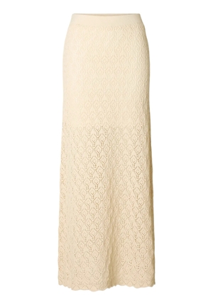 Kjolar - Slfniva Knit Skirt – Birch