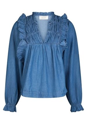 Blusar/Skjortor - Janis denim blouse – Blue