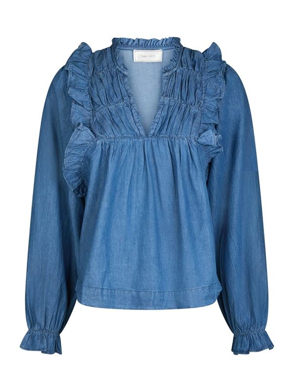 Blusar/Skjortor - Janis denim blouse – Blue