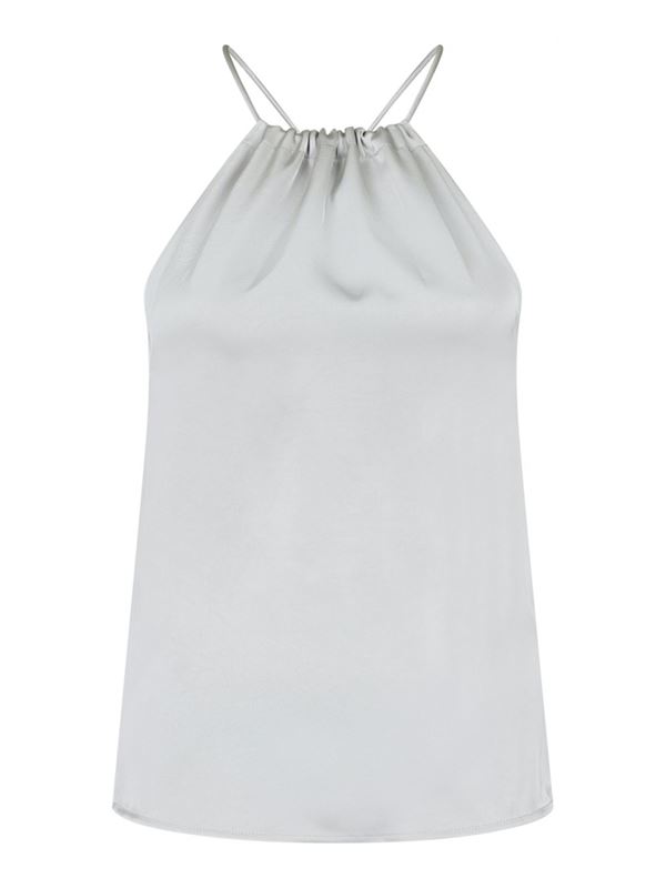 Toppar - Soloma heavy sateen top – silver